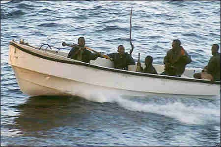 Somali pirates in action © SW